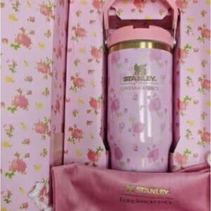 NIB Stanley x LoveShackFancy All Day Slim Tumbler - Ribbon Rosa